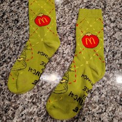 McDonald's Grinch Meal Grinch Socks