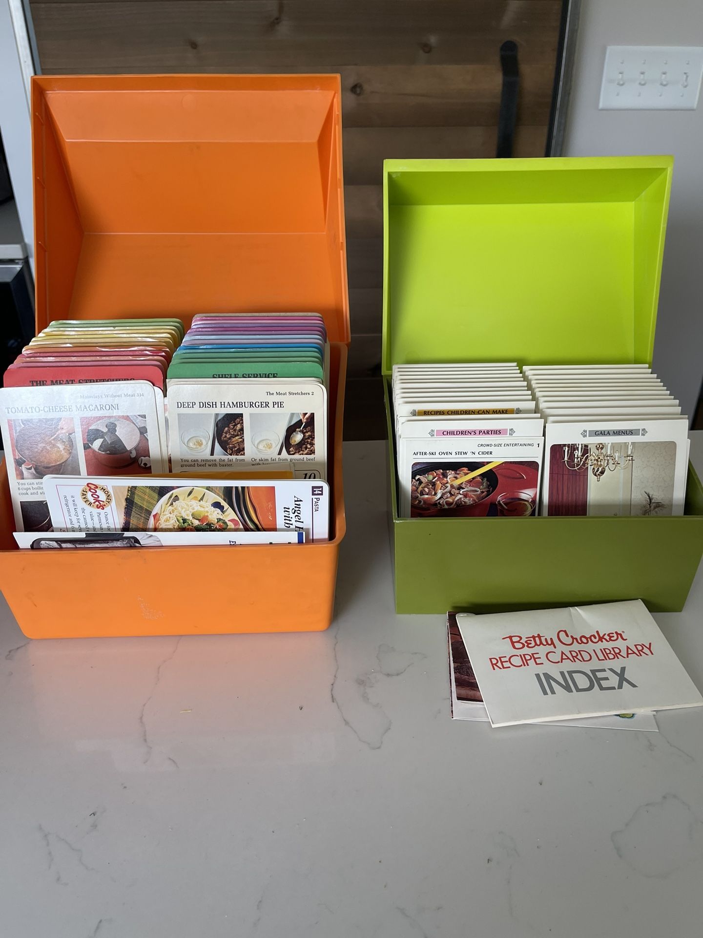 Vintage Betty Crocker Recipe Boxes