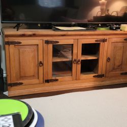 Solid Wood TV Stand Cabinet Table