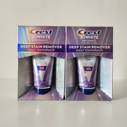 2 Crest 3D White Brilliance Deep Stain Remover Toothpaste