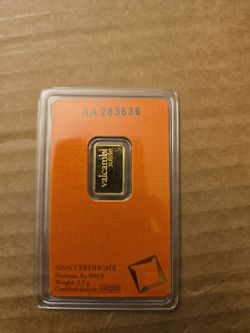 Valcambi 2.5 grams of fine gold .999