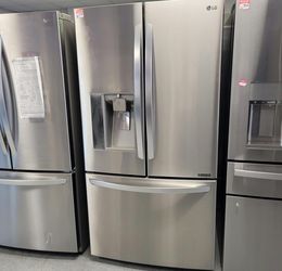 LG French Door Fridge – Stainless, Ice & Water, Clean