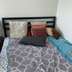 Queen Size Bed frame And Mattress