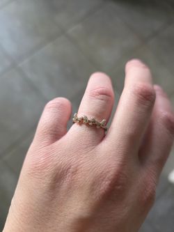 14k Butterfly Diamond Band Ring
