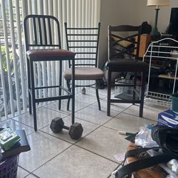 3 Higt Chairs Tall Neat Condition $30 Today Firm  Price