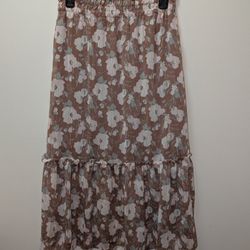 Midi Floral Skirt