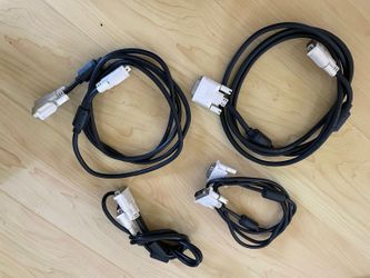 Computer & Video Cable Lot – VGA, DVI, HDMI & More