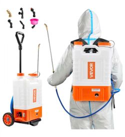 Garden Sprayer - Vevor 4 Gal Wheeled Backpack Sprayer - Open Box