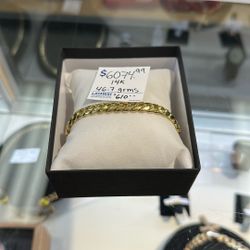 14k Gold Link Bracelet 