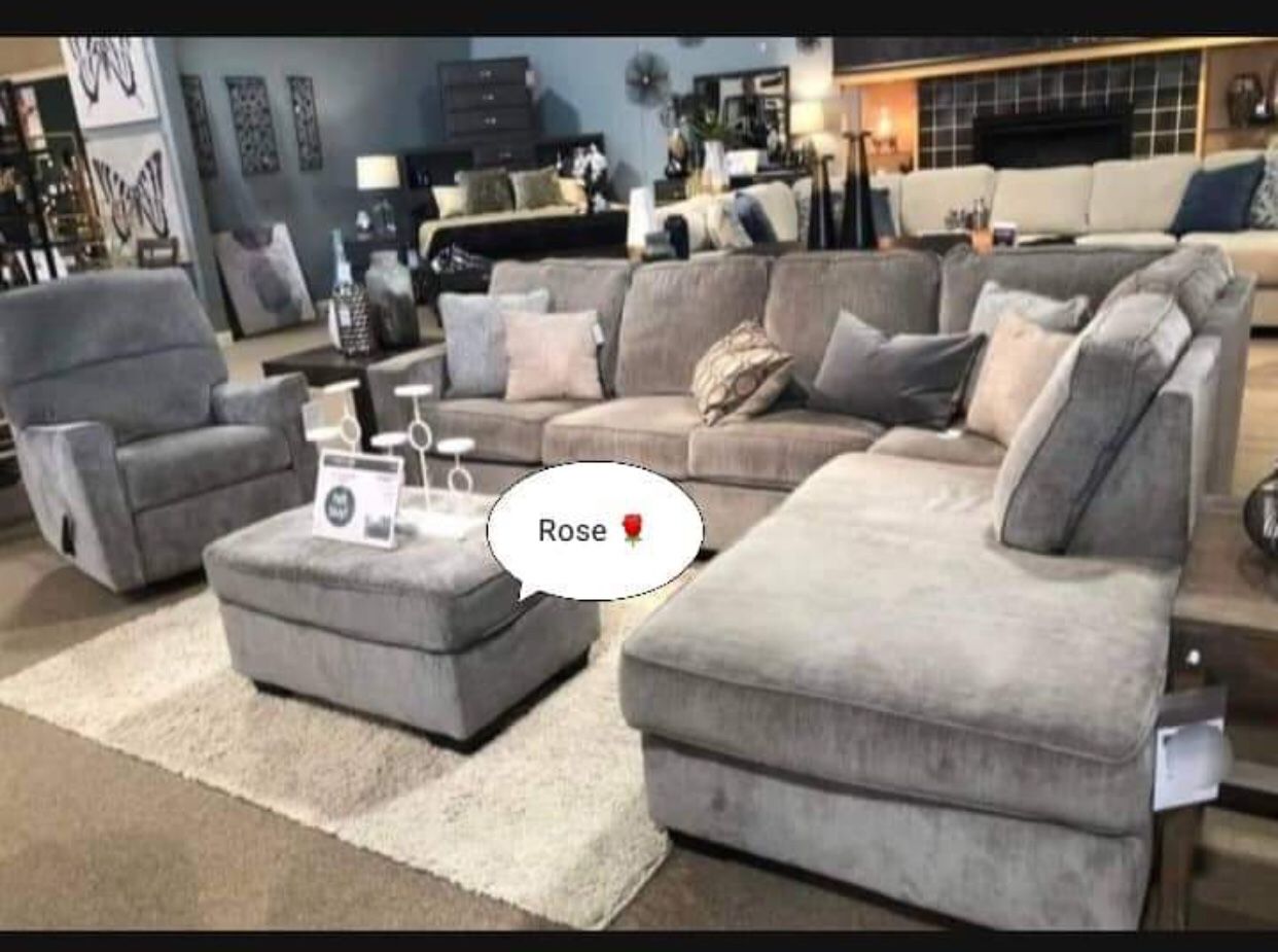 Altari Alloy Contemporary Cozy Couch / Sofa/ Sectional With Chaise✅ Brand New💥 Ottoman And Chair Sold Separately 👈 Fastest Delivery 🚚