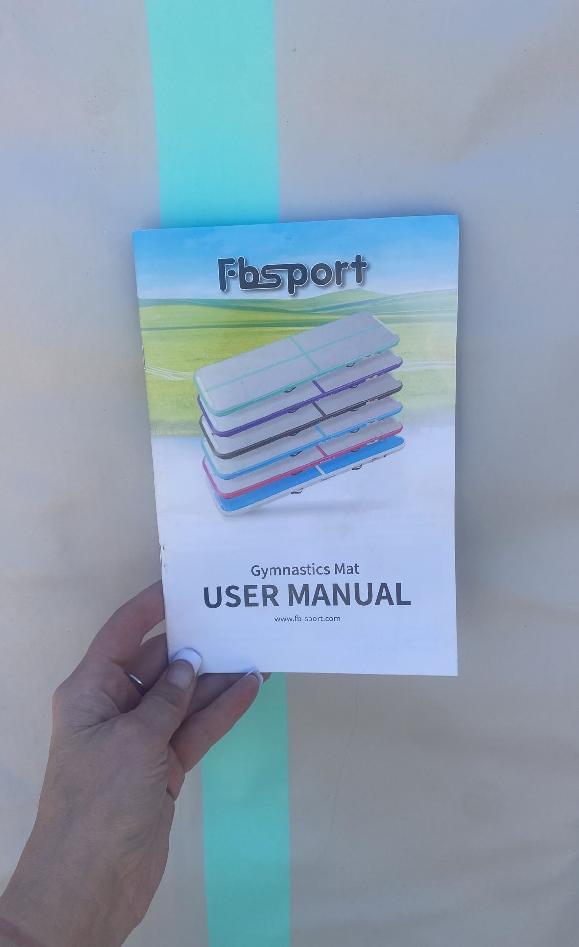 New Fbsport Gymnastics Mat With Storage Bag Air Pump Patches And More Included