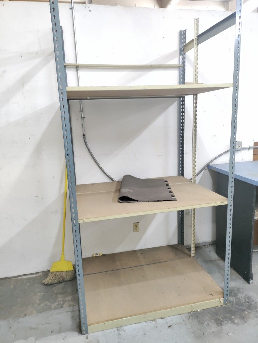 Metal Shelves And Wood