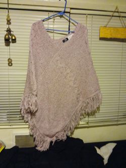 Pink Knitted Shawl