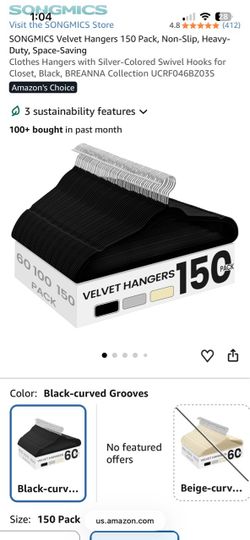150 velvet hangers