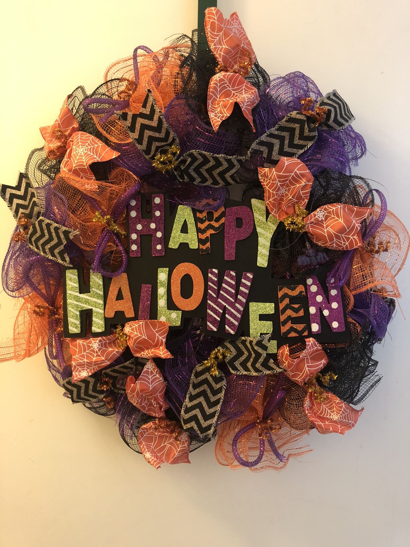 Halloween wreaths with battery operated lights