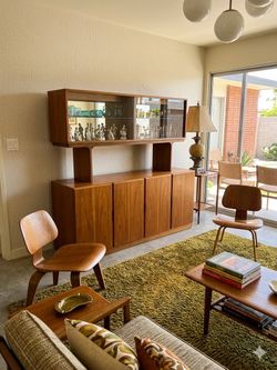 Danish Teak Mid Century Sideboard / Hutch