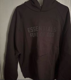 Essentials hoodie plum size large