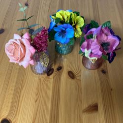 Flowers And Small Vases