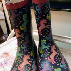 Girls Size 2 Rain Boots
