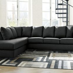 Darcy Black LAF Sectional

