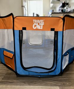 39-inch Foldable Pet Playpen / Portable Cat Kennel