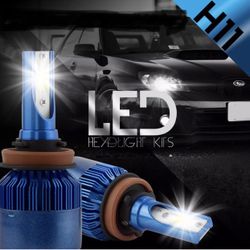 H11 LED HEADLIGHTS REPLACEMENT HID LIGHTS CAR TRUCK MOTORCYCLE