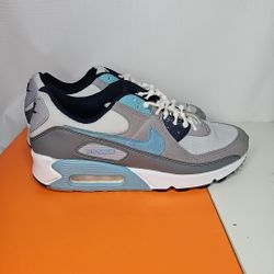 Nike Air Max Gray Blue White Men's Size 9.9