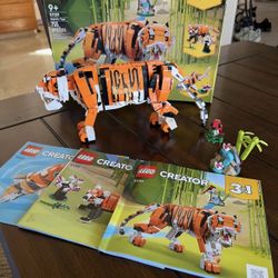 Majestic Tiger (31129) Lego Creator 3in1 + All Instructions 100% Complete