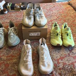 Yeezy Boost 350S Size 11 By Adidas five pairs $75 each or all five for 250 hardly worn like new