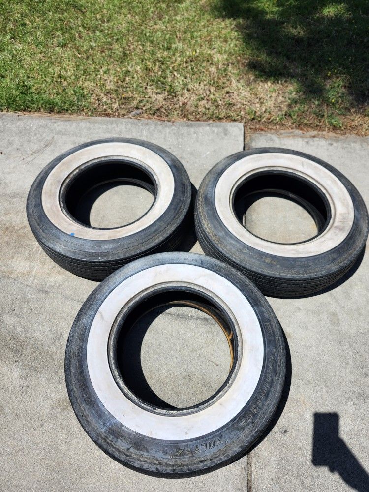 G78 15 Remington Whitehall Tires Set Of 3