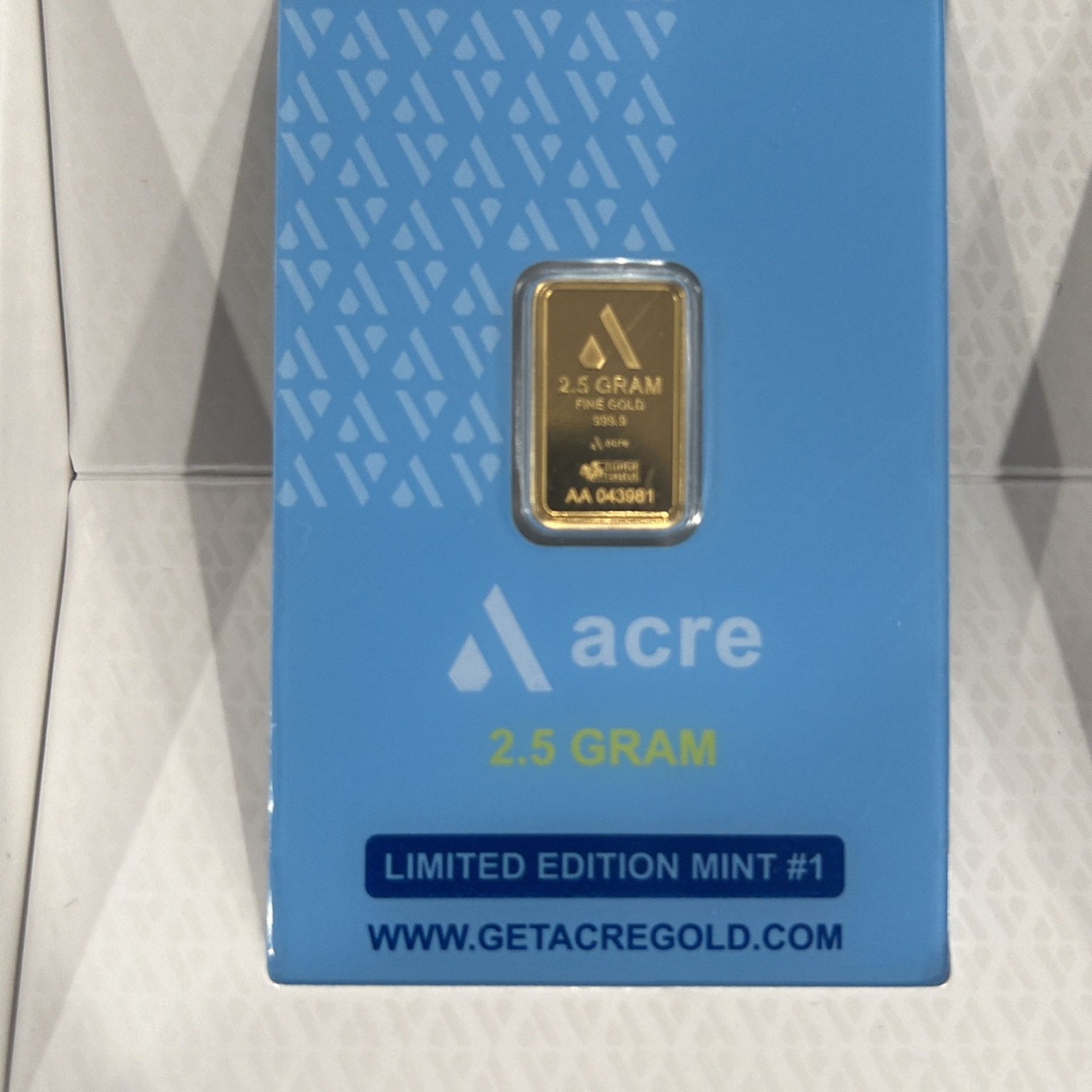 2.5 Gram Gold Bar