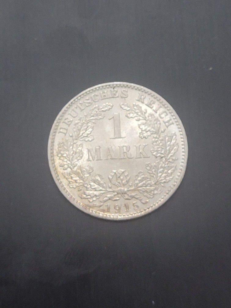 1915d Uncirculated German Silver Mark 