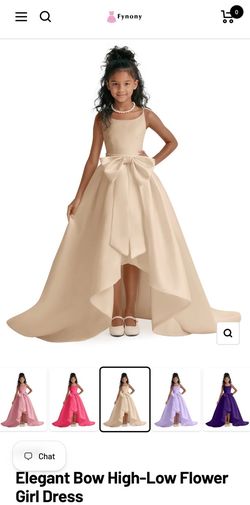 Champagne Flower Girl Dress