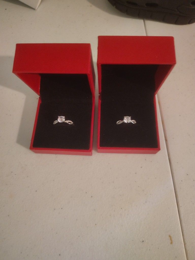 Silver Diamond Rings