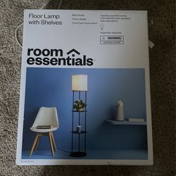 Floor Lamp With Shelves 