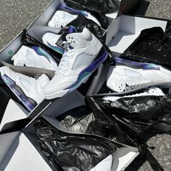 Grape Jordan 5s Sz 8
