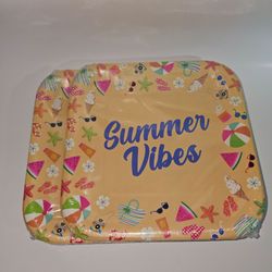 Summer Vibes Paper Plates 2 pack of 16