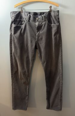 Banana Republic Gray Corduroy’s, Size 36X34 