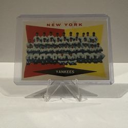 1960 Topps New York Yankees Checklist 4th Series #332