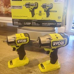 Ryobi ONE+ HP 18V Brushless 2-Tool Impact Wrench 1/2" & 3/8" Combo Kit ( Tool only )