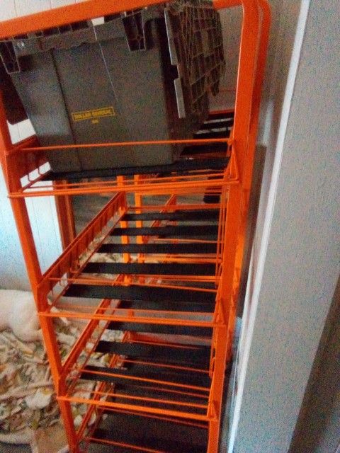 Metal Rack Shelf With Wheels