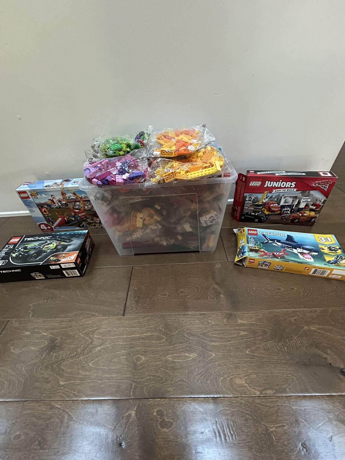 Legos-12+ lbs Plus 4 New Box Sets