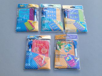 Write on Wipe off cards 5 packs $ 3 single pack or $12 for all NIB NOS
