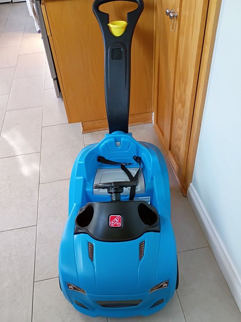 Step 2 Whisper Ride II Blue Push Car And Ride On Toy For Toddlers