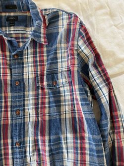 J Crew Flannel Button Up Shirt 