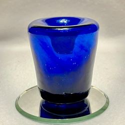 Antique (1800’s) Hand Blown Round Funnel Inkwell