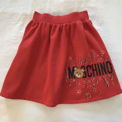 AUTHENTIC Red Moschino Skirt Brand New 