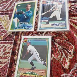 Kansas City Royals George Brett Baseball Cards Lot 