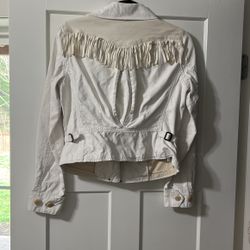 Polo Leather Jacket With Fringe 