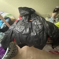 Faux Leather Jacket